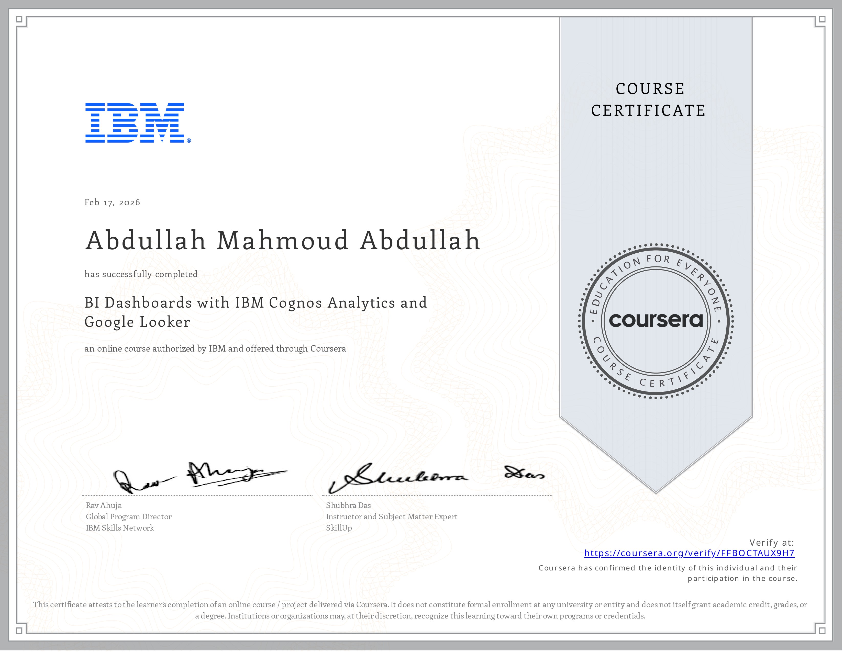 Data Engineering Certificate