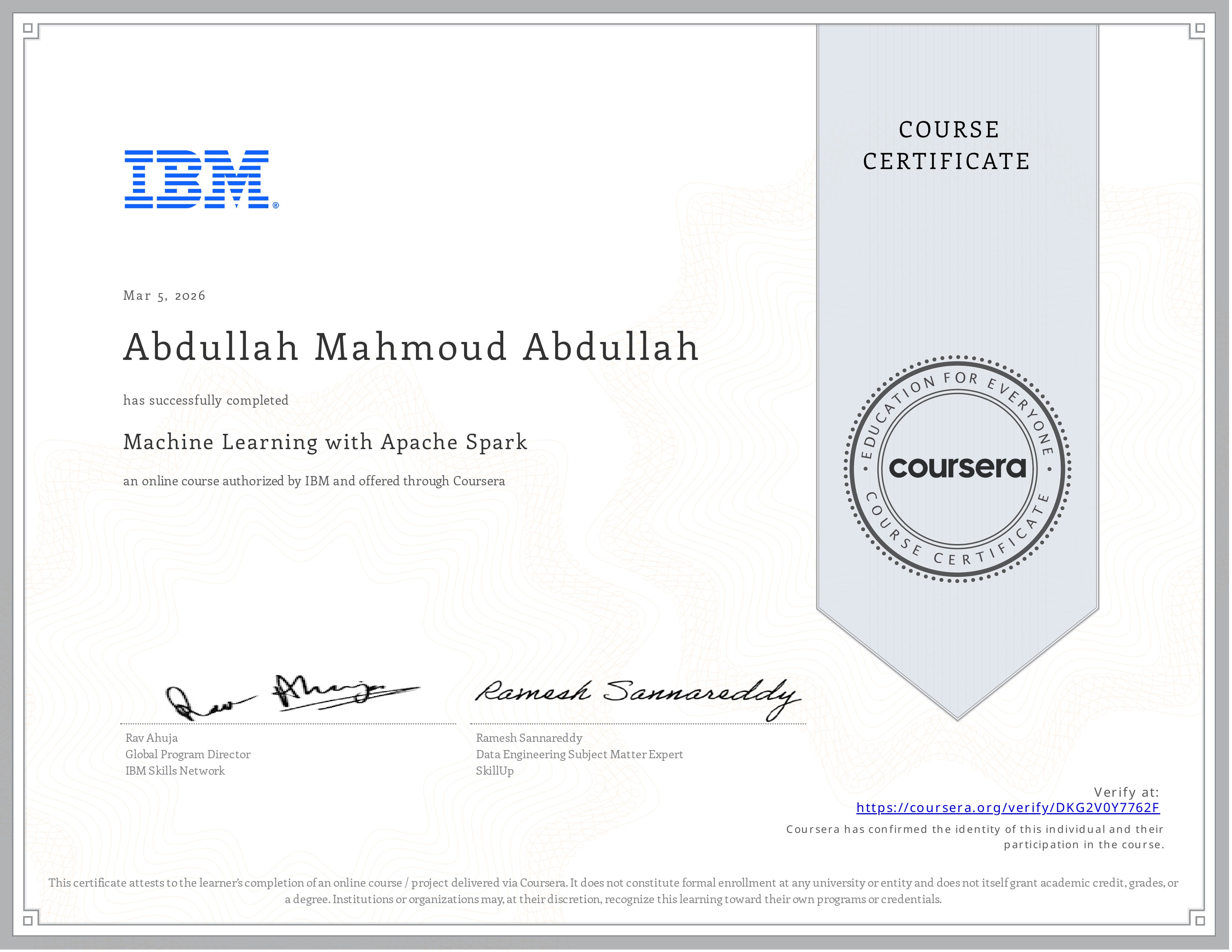 Data Engineering Certificate
