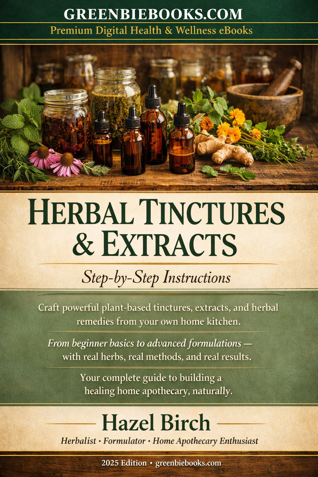 Herbal Tinctures & Extracts. Step-by-Step Instructions.
