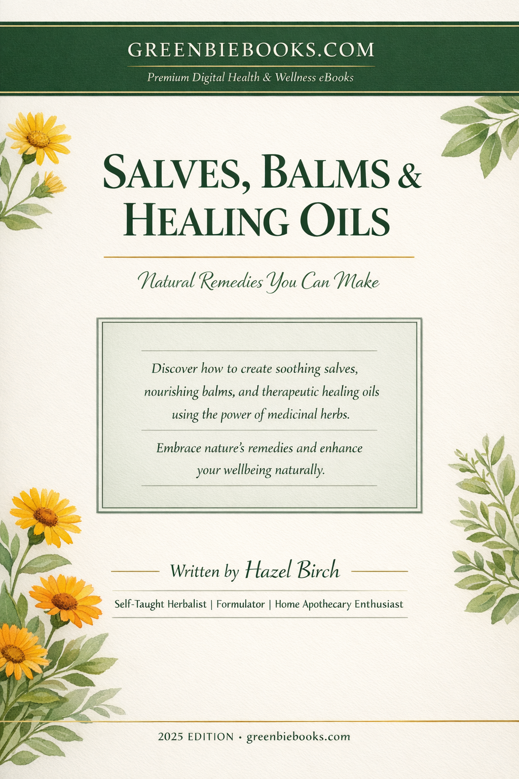 Salves, Balms & Healing Oils. Natural Remedies You Can Make