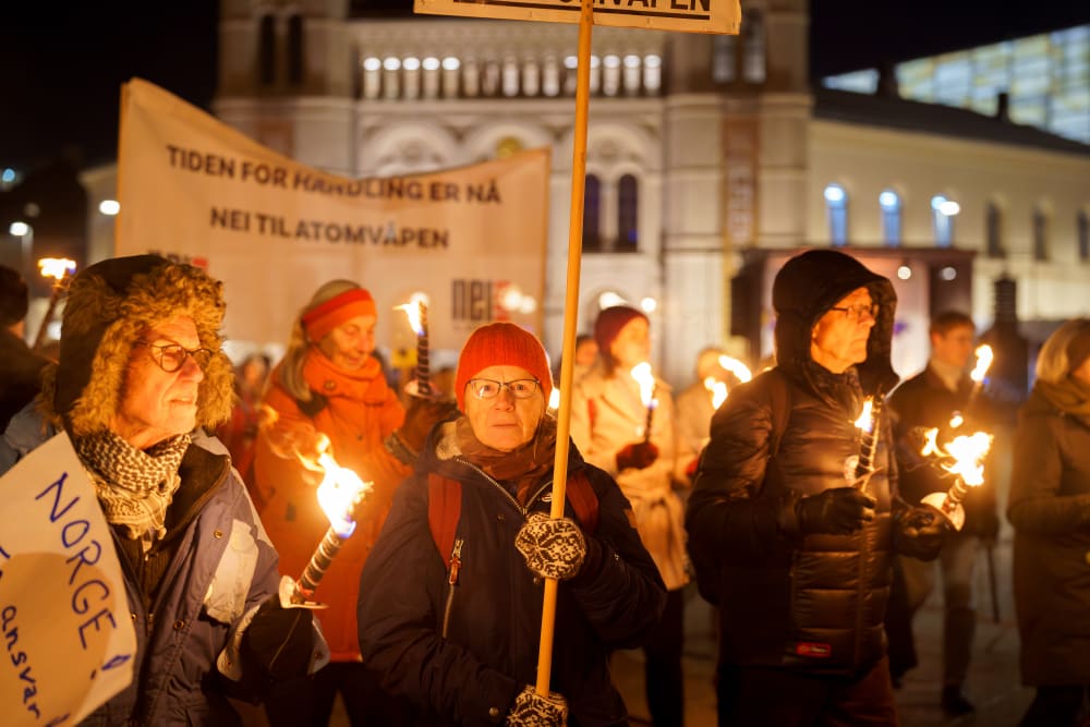 Nobel Peace Prize Torchlight Procession in Oslo, 2024