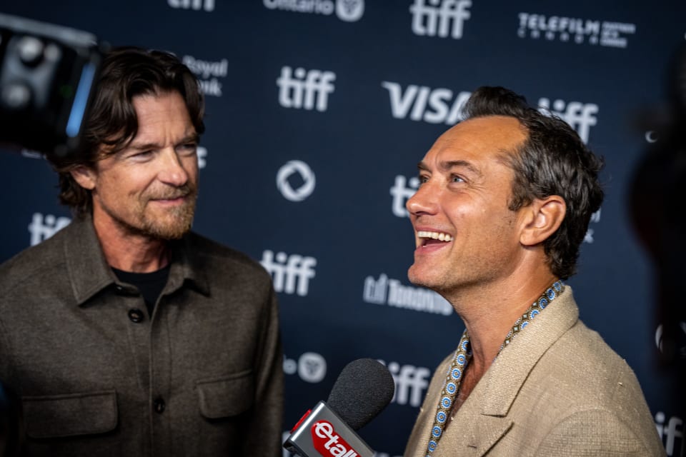 Jason Bateman and Jude Law at the Toronto Film Festival.