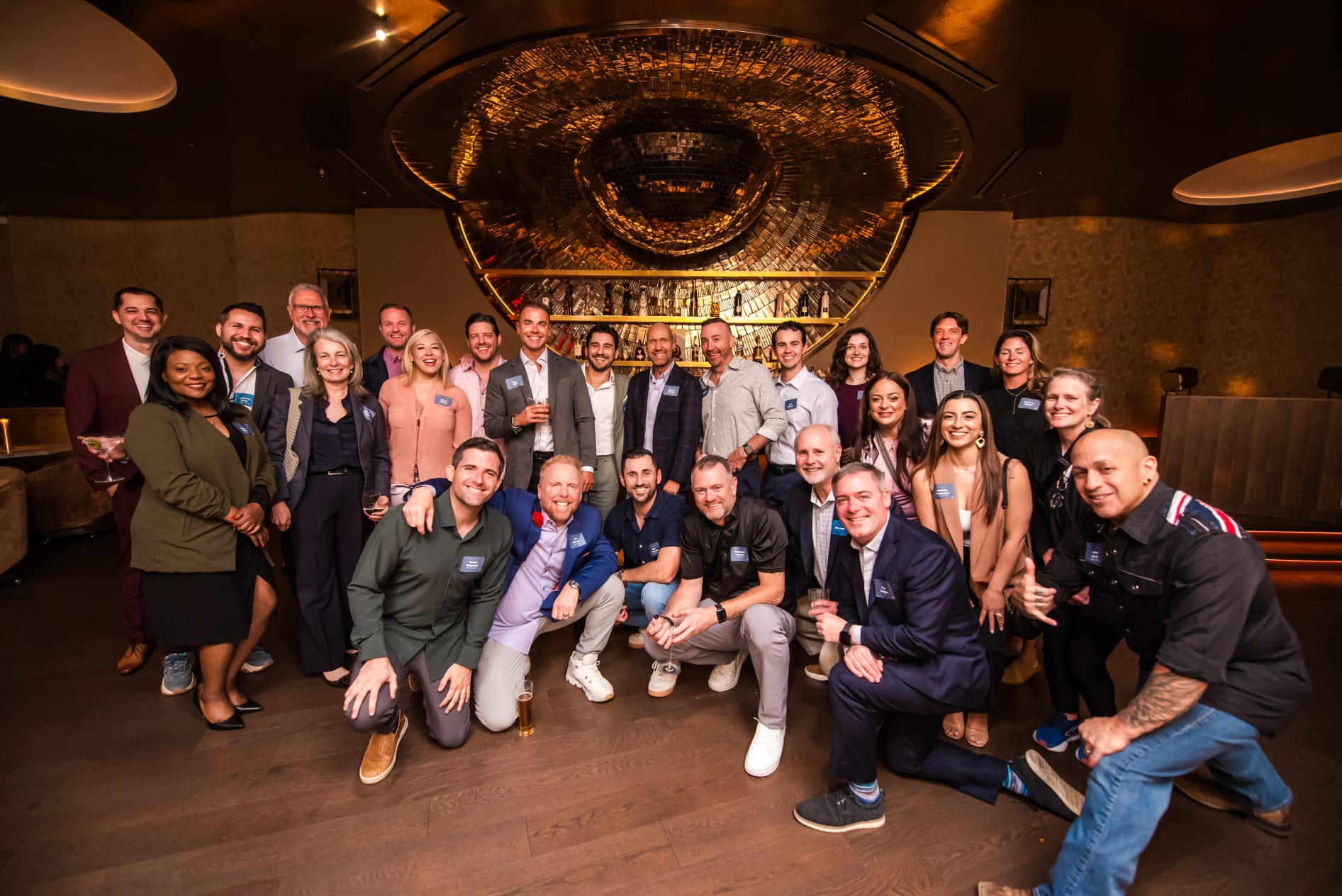 Franchise leaders and Voxie team members at Dallas executive dinner