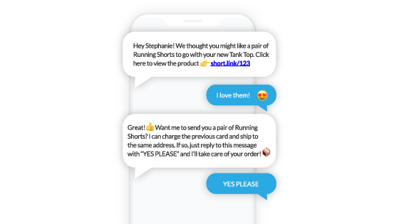 conversational sms reply to buy