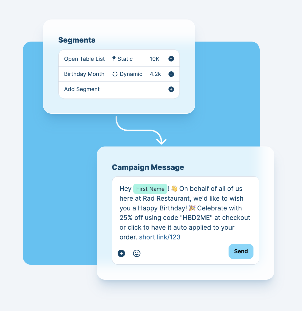 How to use unique segments to create highly personalized SMS conversations with Voxie.