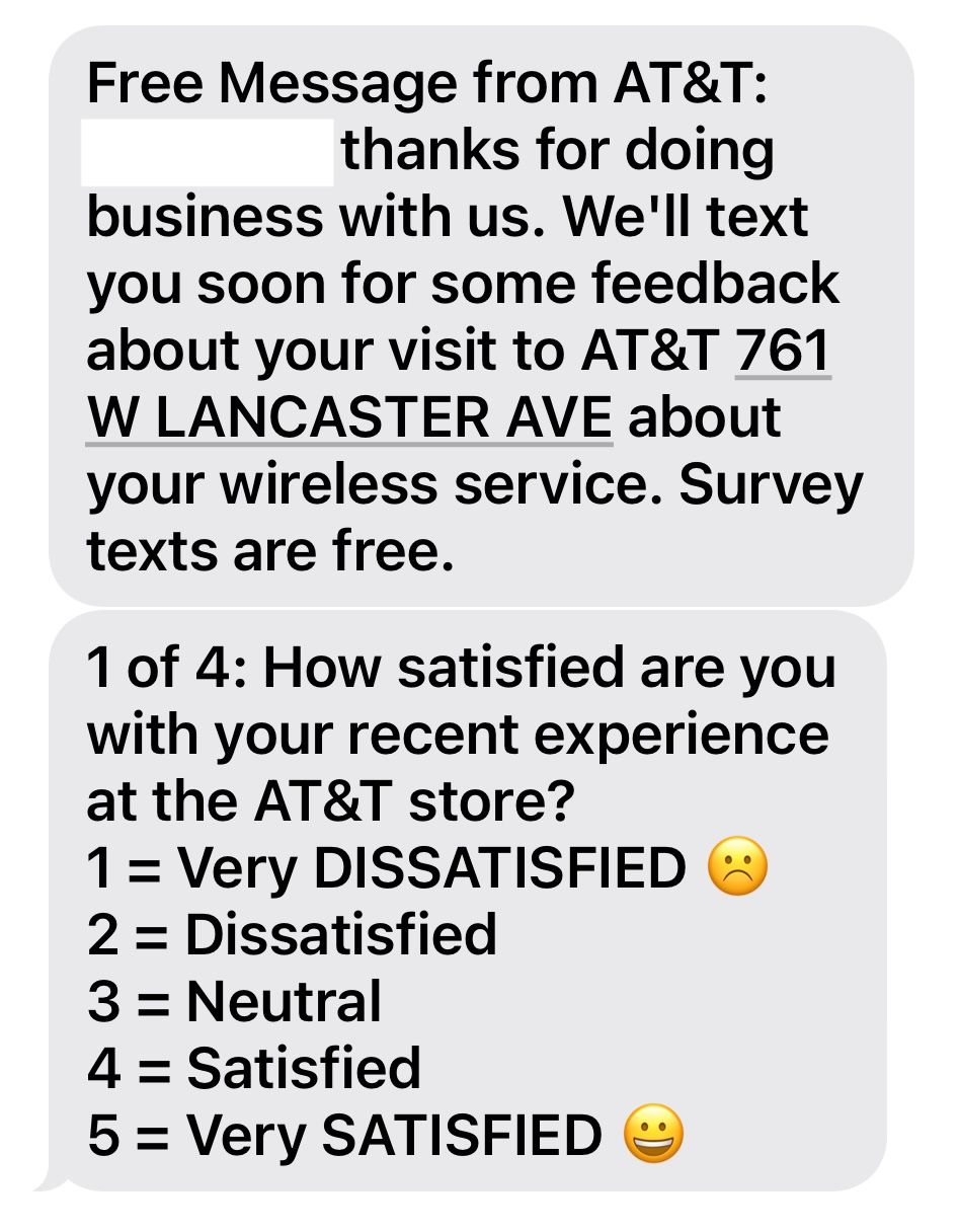 Highlight survey brevity— Mention the question count (”Just two quick questions”) or estimated time (”Takes about 30 seconds”) — to reassure receipts that responding requires minimal effort. 