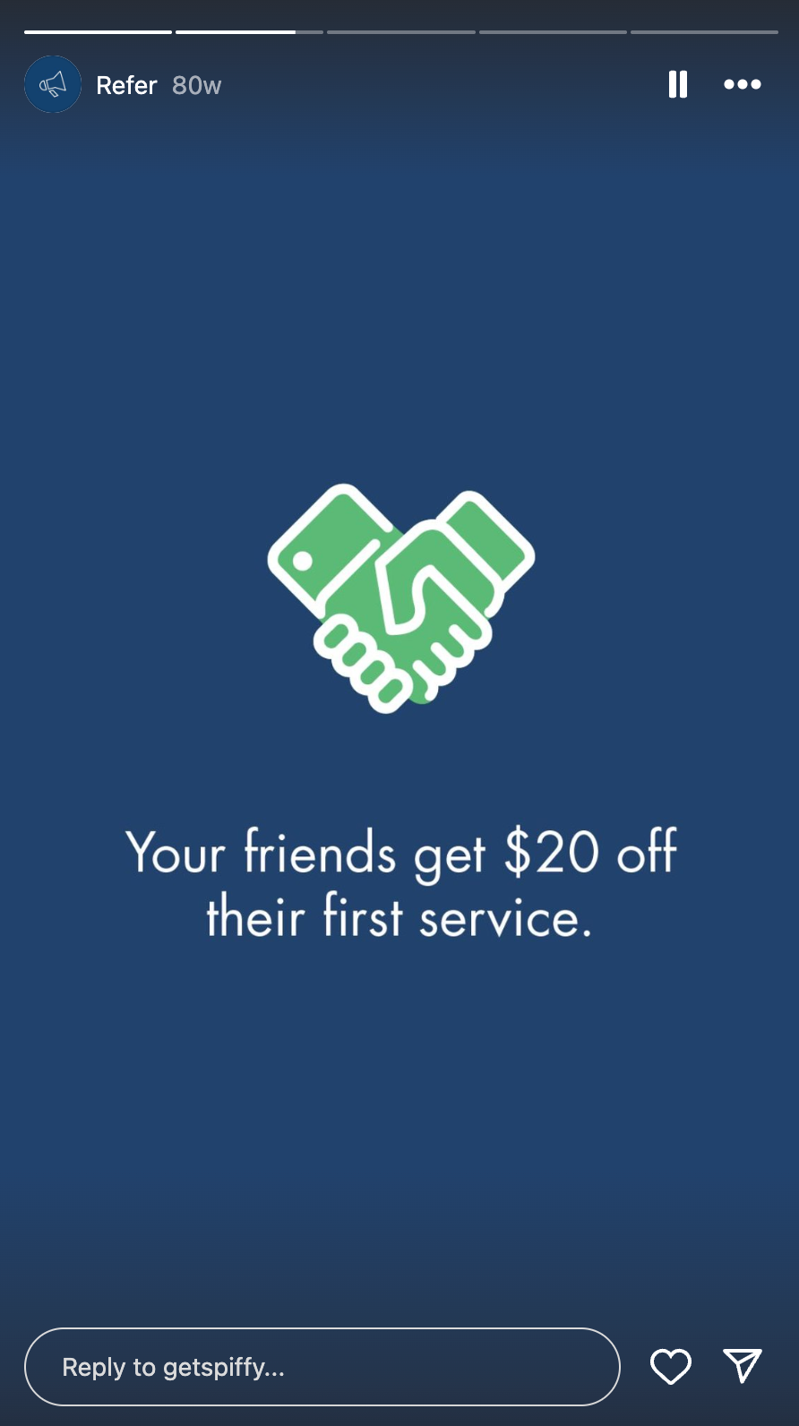Visibility meets simplicity—pin your referral program to the top of your profile to keep it front and center. A consistent presence drives awareness and participation.