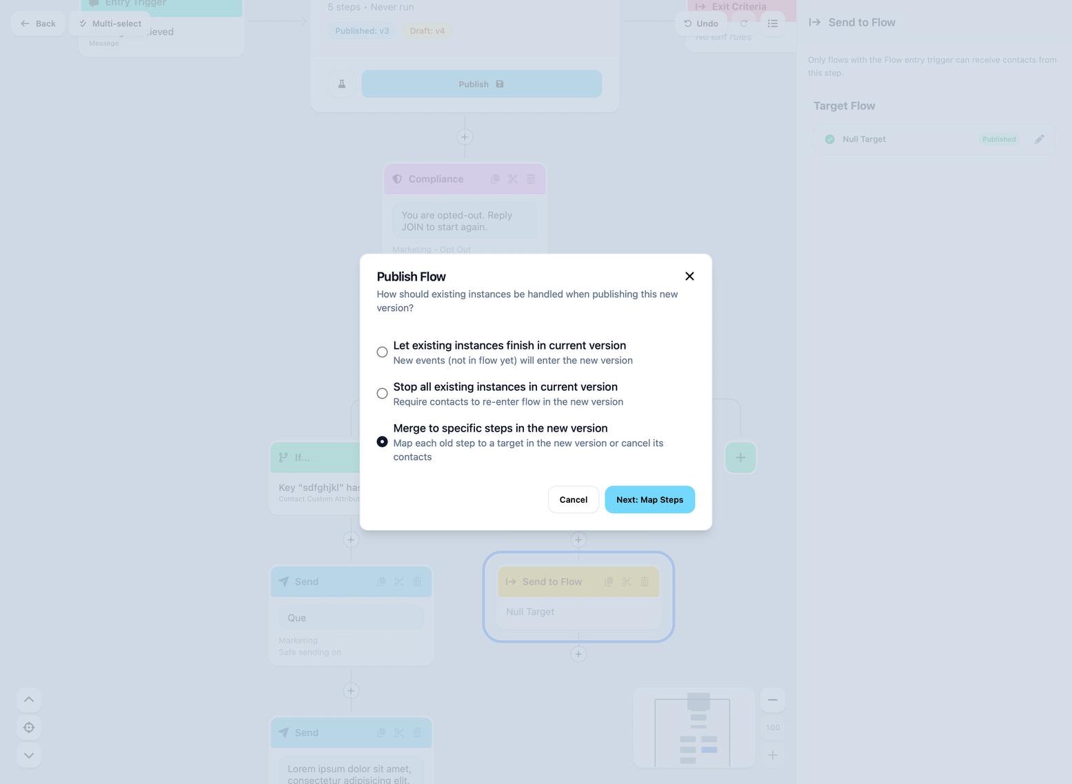publish options
