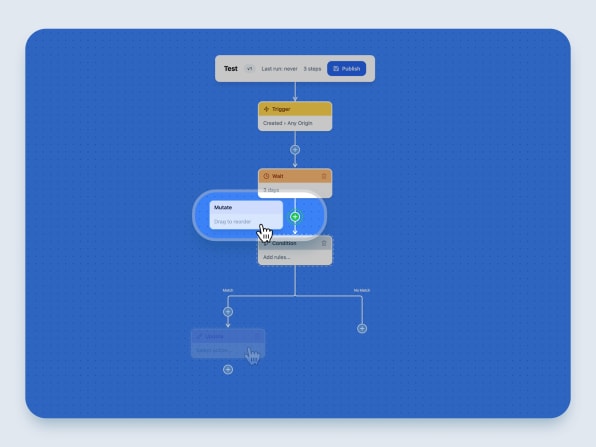 Workflow Builder: Drag & Drop