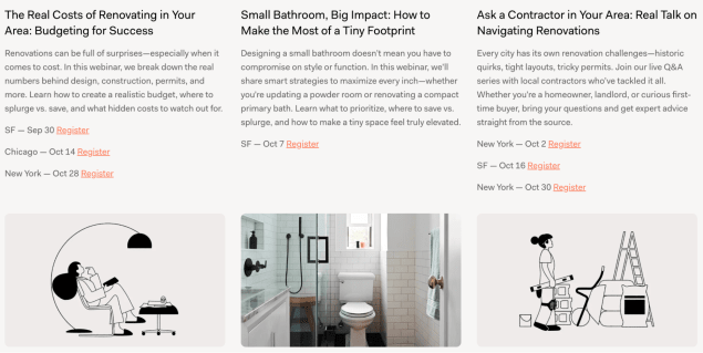 How Block Renovation creates a space for their customers to get expert help.