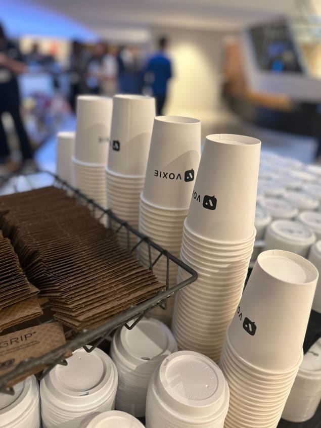 Day one kicked off with some caffeine sponsored by Voxie.