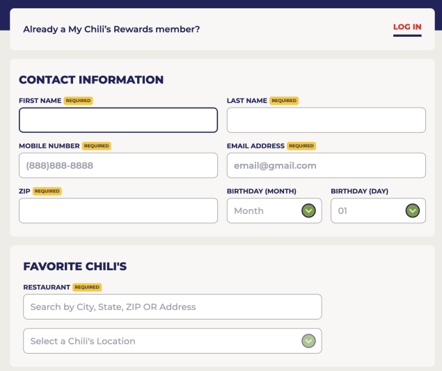 An example of how to collect your customer data for enhanced personalization.