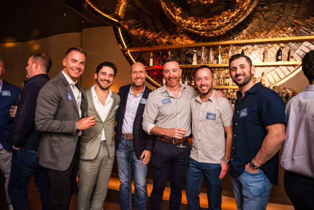 Evelyn Dallas franchise executive dinner candid photo.