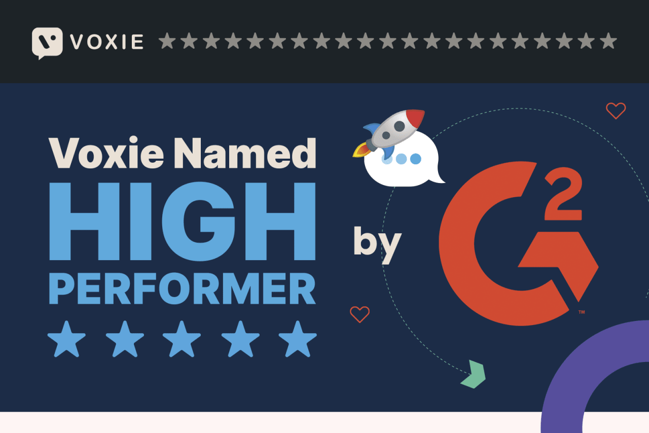 Voxie was named High Performer by G2 Summer 2023