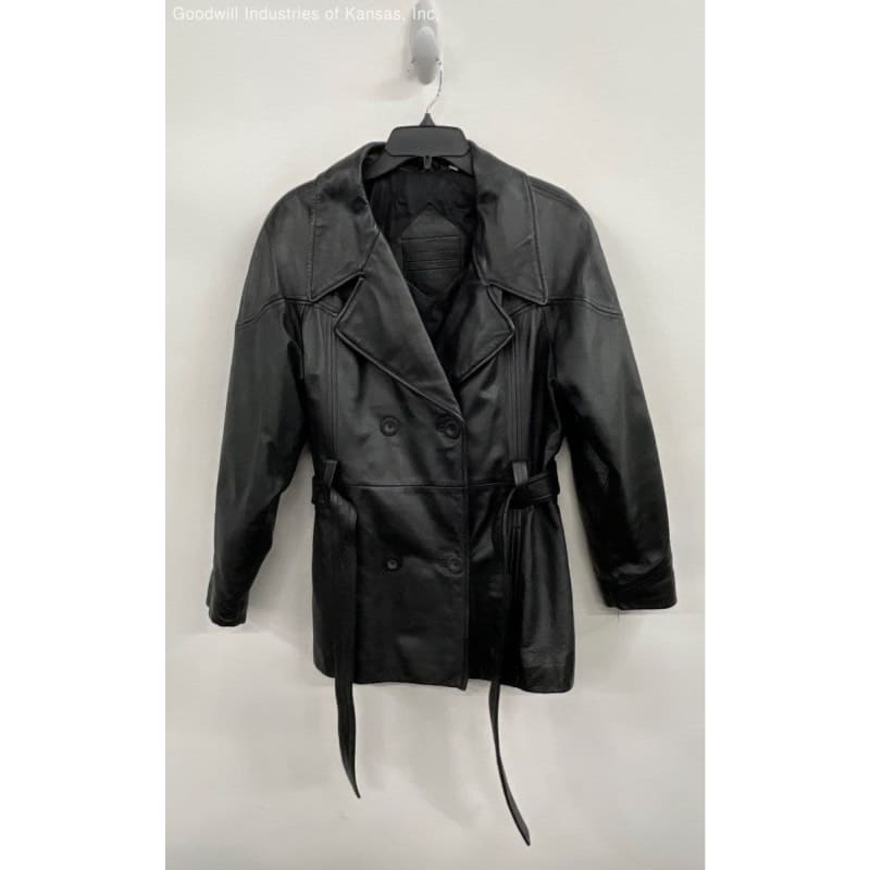 Preston & york black leather jacket best sale
