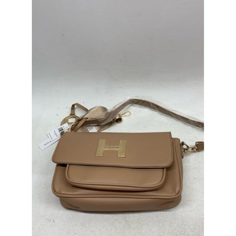 H by Halston Brown Faux Leather Crossbody Purse Nwt