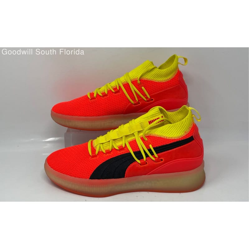 Puma clyde orange hotsell