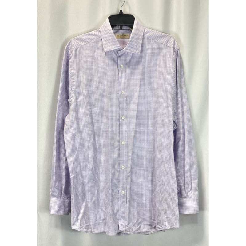 Purple burberry button up cheap