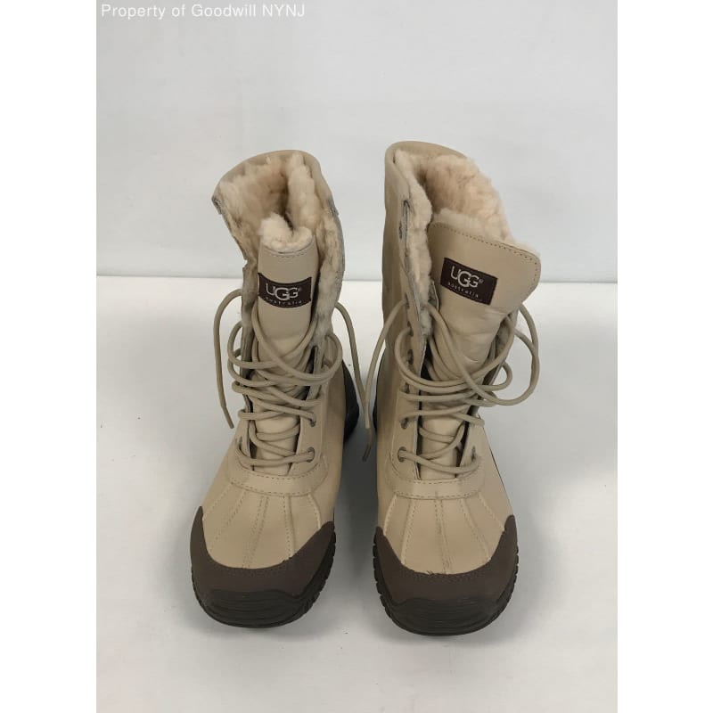 Buy the Ugg Men s Beige Brown Snow Boots Size 9 GoodwillFinds