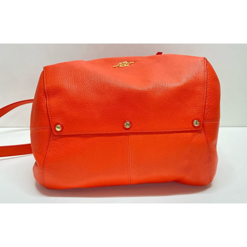 Coach orange bag shop