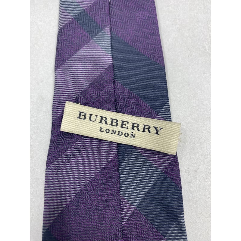 Buy the Authentic Burberry Purple Tie GoodwillFinds