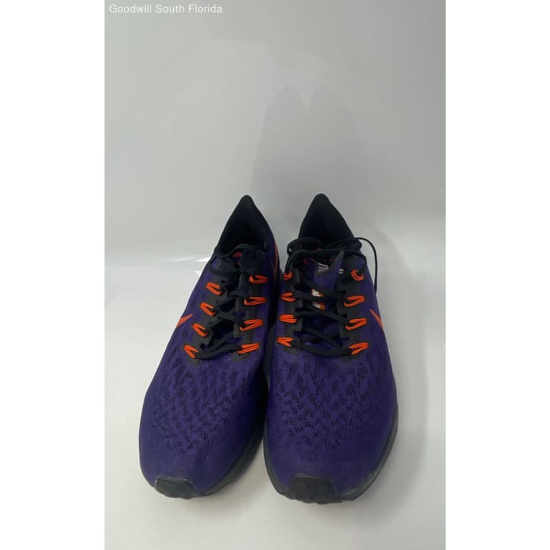 Buy the Nike Mens Air Zoom Pegasus 36 Purple Orange Clemson Lace Up Sneaker Shoes Sz 13 GoodwillFinds