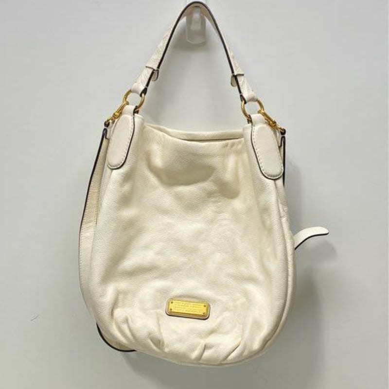 Marc by Marc Jacobs Classic Q Leather Shoulder Bag Unbranded Ivory