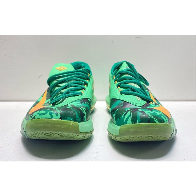 Buy the Nike KD VI Easter GS Low Sneakers Green Camo 7 GoodwillFinds