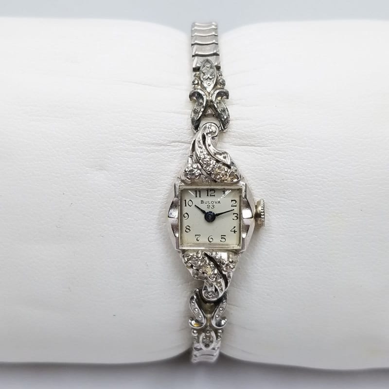 Vintage 14k gold bulova ladies watch 2025