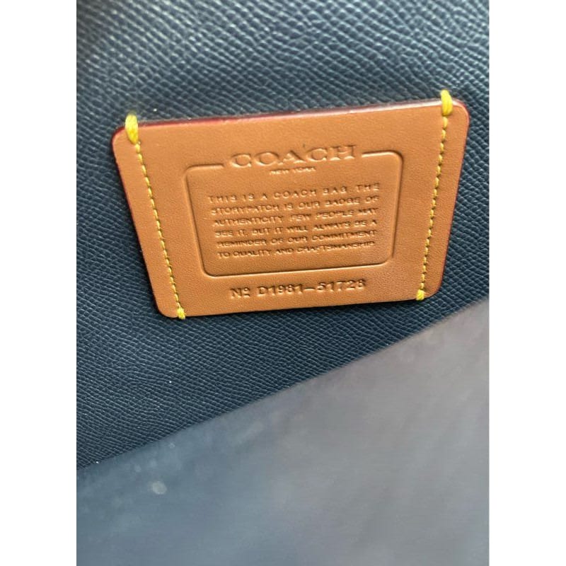 Coach leather tag cheap