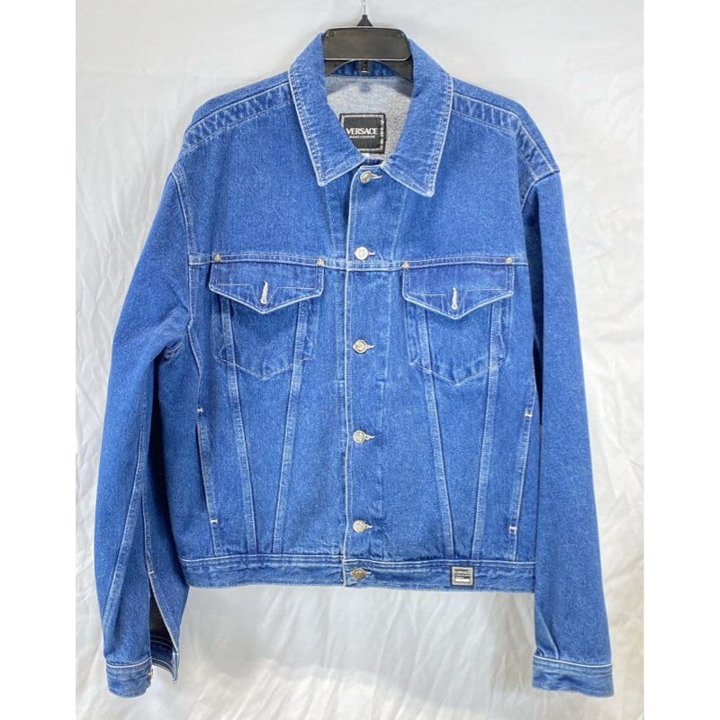 Versace denim jacket womens 2025
