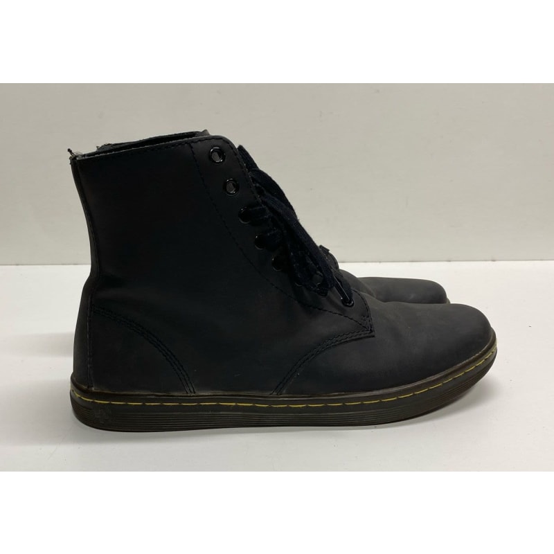 Dr martens shoreditch black leather deals