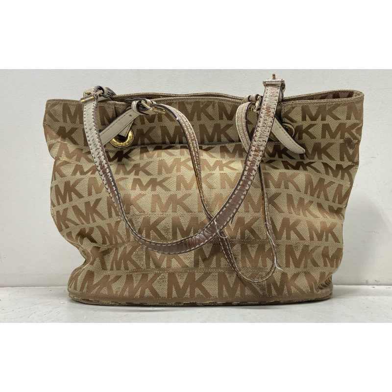 Buy the Michael Kors Canvas Shoulder Bag | GoodwillFinds