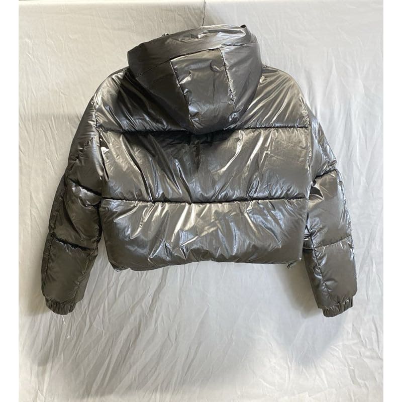 Silver puffer coat zara 2025