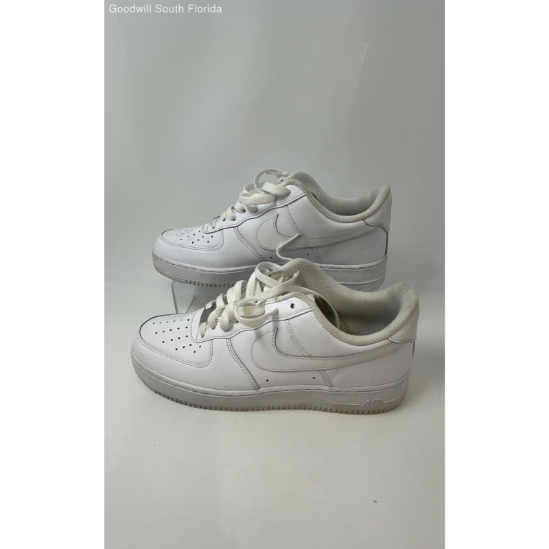 Buy the Nike Mens Air Force 1 07 315122 111 White Lace Up Sneaker Shoes Size 10 GoodwillFinds
