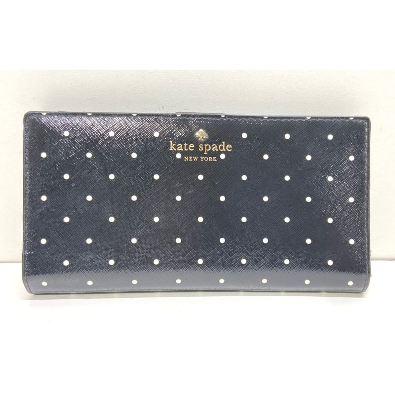 Buy the Kate Spade Brooks Drive Stacy Snap Wallet Black GoodwillFinds