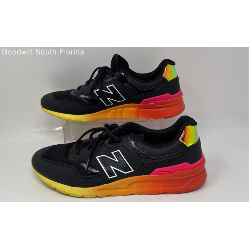 Buy the New Balance Mens 997H CM997HUP Black Yellow Pink Sneaker Shoes Size 10 D GoodwillFinds
