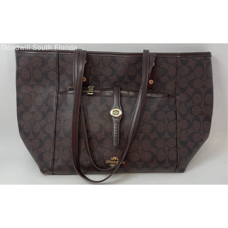 Coach large tote shop