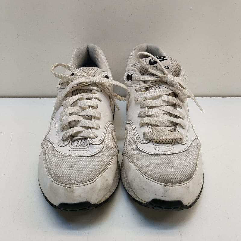 Buy the Nike Air Max 1 Essential White Sneakers 537383 125 Size 10 GoodwillFinds