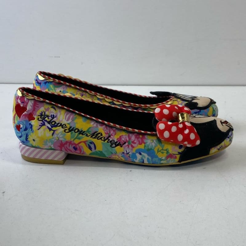 Buy the Irregular Choice Disney Mickey Minnie Mouse Flats Multicolor 5 GoodwillFinds