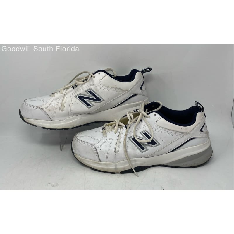 Buy the New Balance Mens 608 V5 MX608WN5 White Low Top Sneaker Shoes Size 13 4E GoodwillFinds