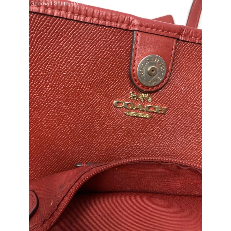 Red coach bag online