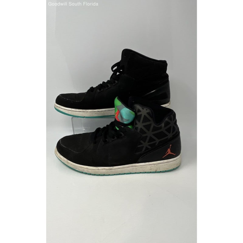 Buy the Nike Mens Jordan 1 Flight 3 743188 006 Black Lace Up Sneaker Shoes Size 13 GoodwillFinds