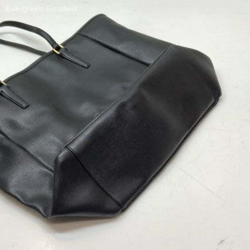 Buy the Coach Black Saffiano Leather Tote Bag | GoodwillFinds