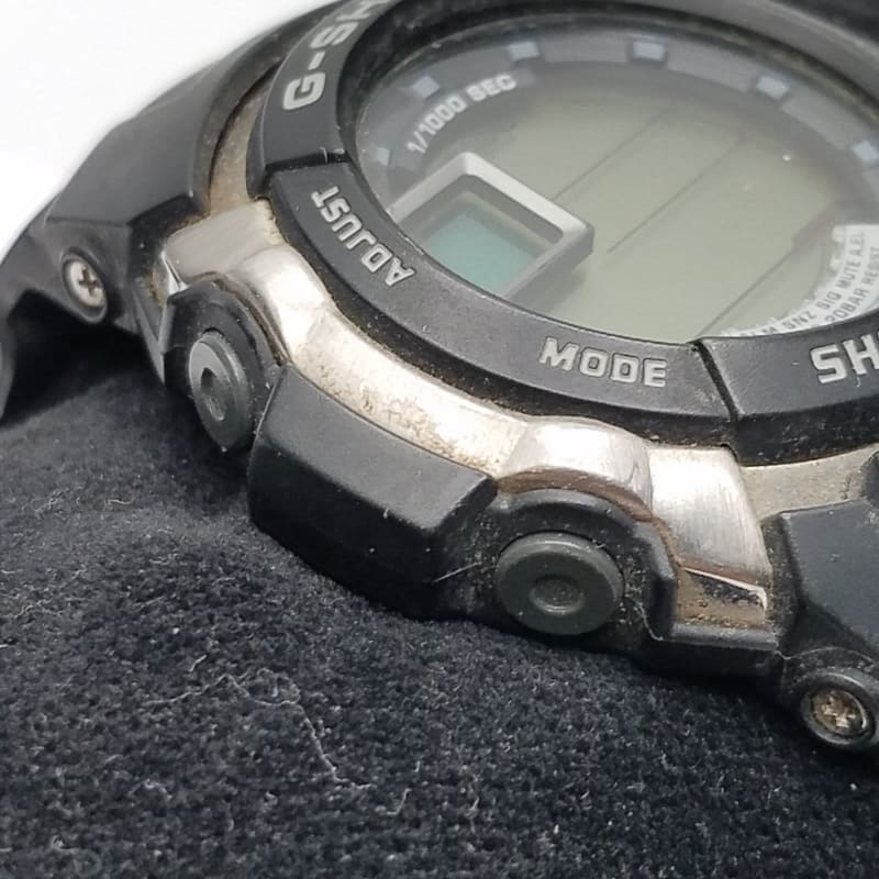 Buy the Men s CASIO G SHOCK 46mm Black Digital Resin Stainless Steel Watch GoodwillFinds