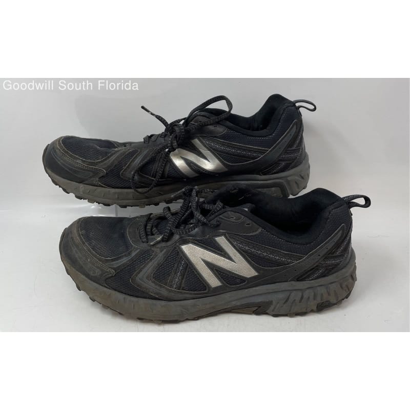 Buy the New Balance Mens 410 V5 Black Gray Lace Up Low Top Sneaker Shoes Size 13.5 GoodwillFinds