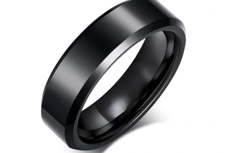 Black tungsten ring
