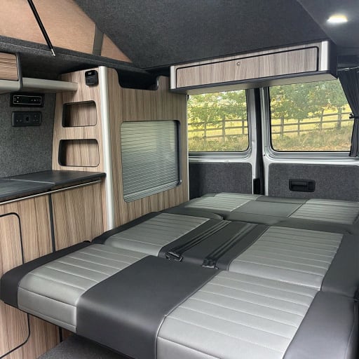 The rock'n'roll bed folded down