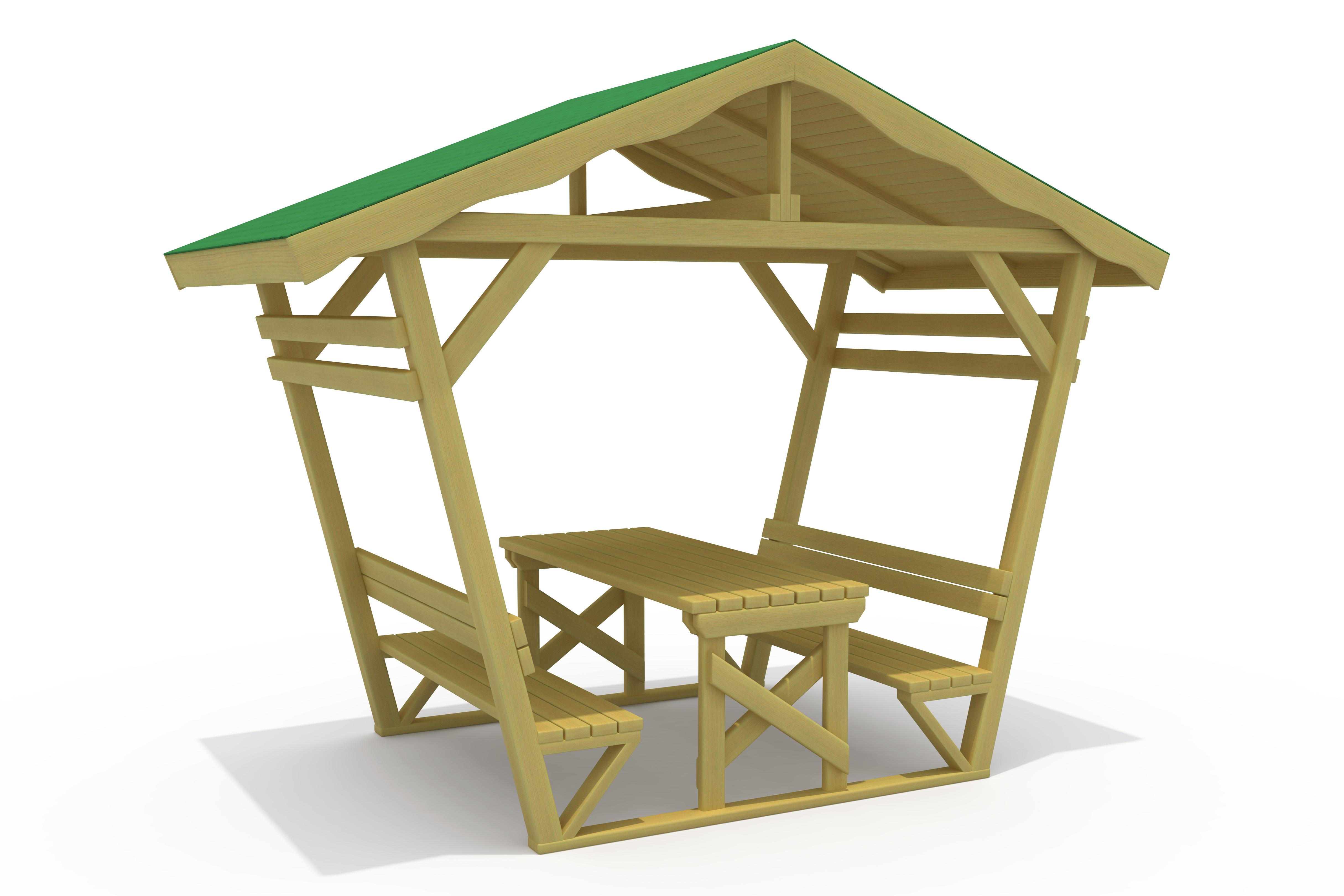 Çatılı ve Çatısız Piknik Masaları C-CPM-3200-PM CPM-3205 | Kent Mobilyaları | Erse Kent Mobilyaları