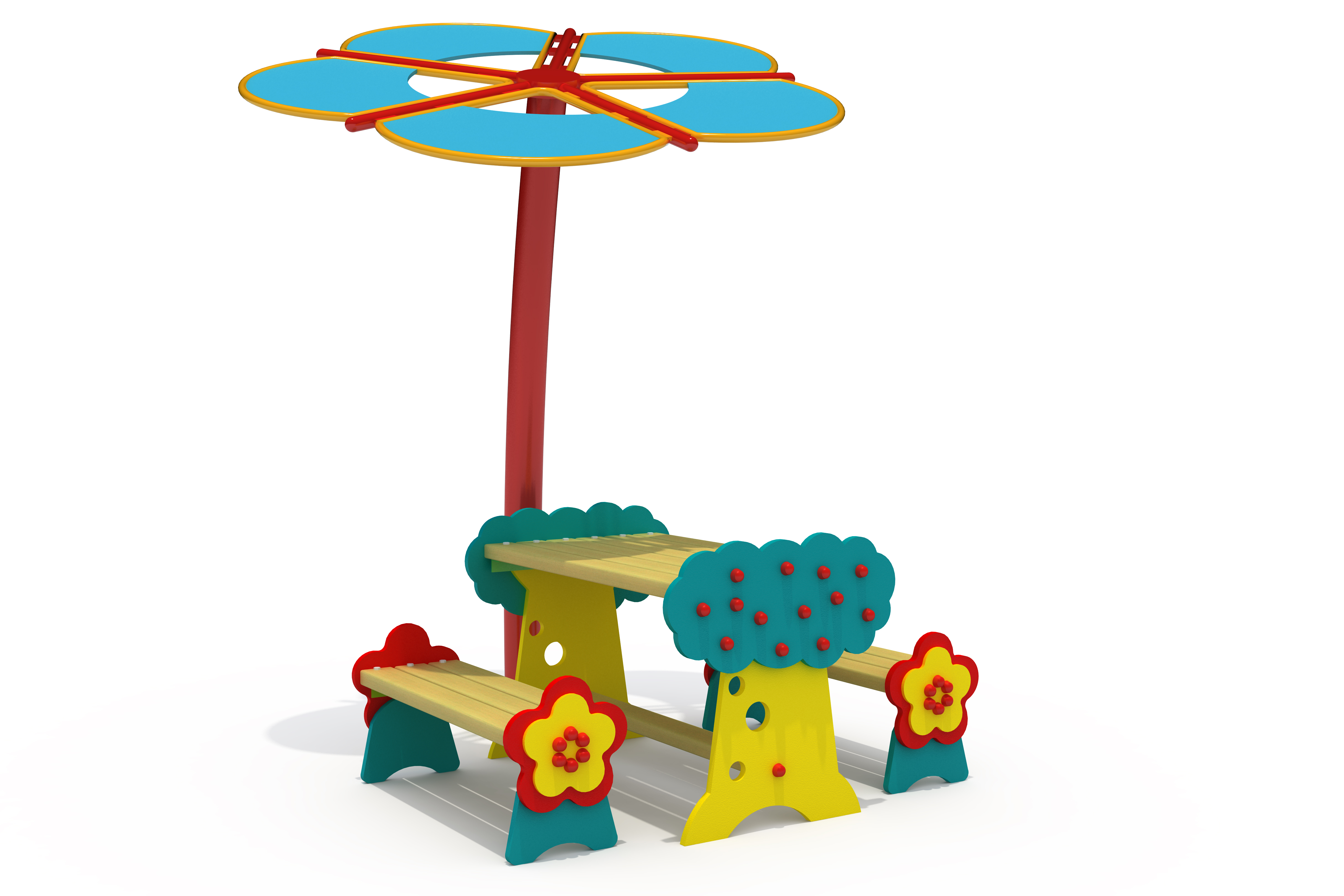 Çatılı ve Çatısız Piknik Masaları C-CPM-3200-PM CPM-3221 | Kent Mobilyaları | Erse Kent Mobilyaları